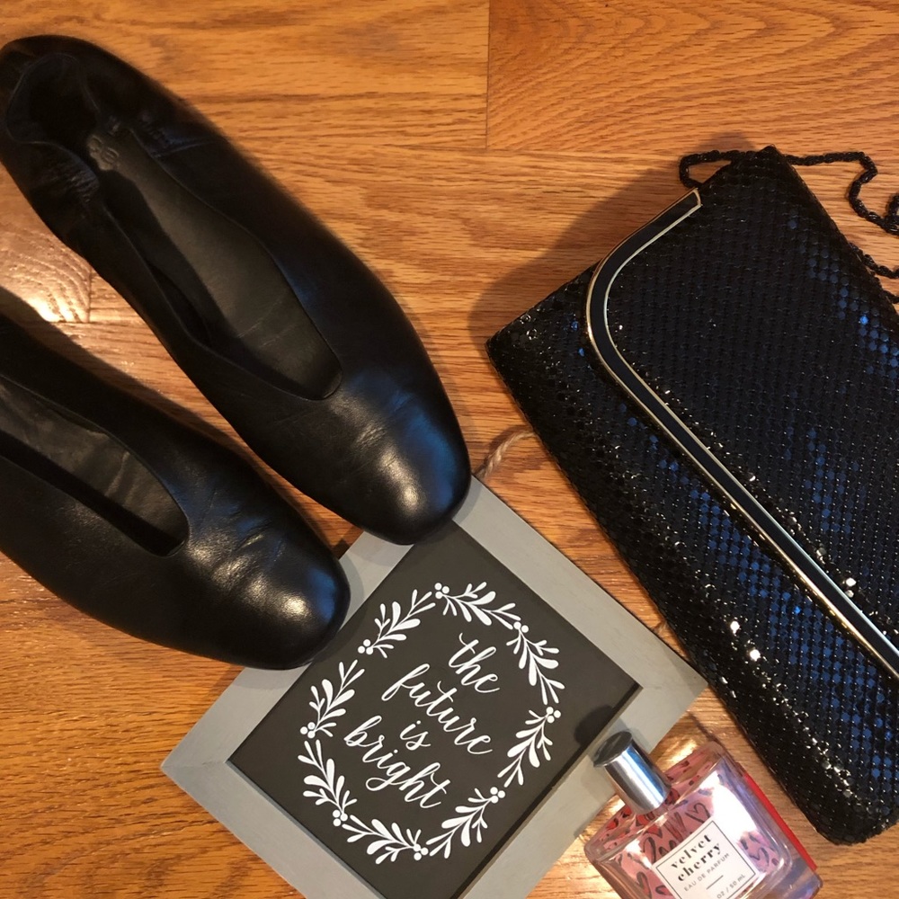 Vince Lorelle Black Ballet Flats
